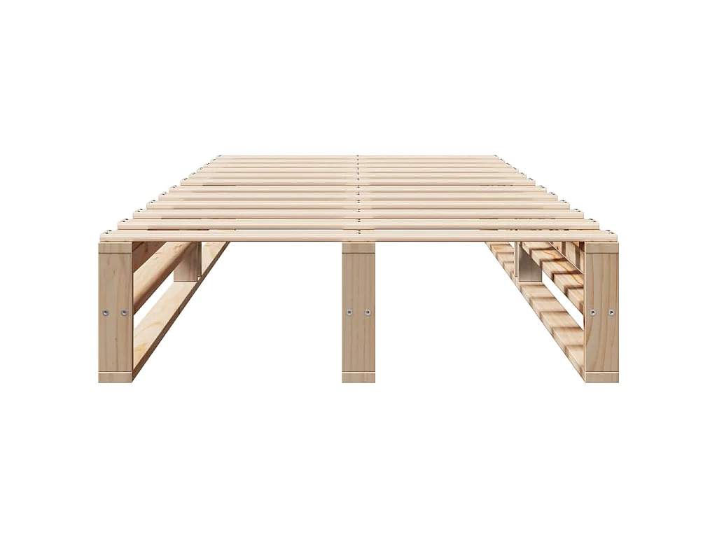 Cadre de lit sans matelas 90x190 cm bois de pin massif