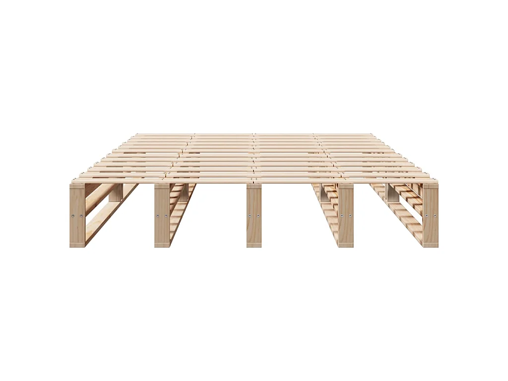 Cadre de lit sans matelas 160x200 cm bois massif de pin