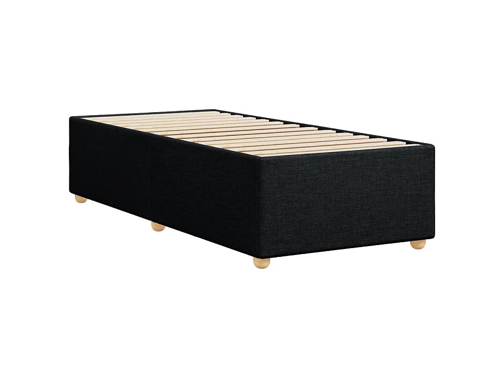 Giroletto senza Materasso Nero 80x200 cm Tessuto