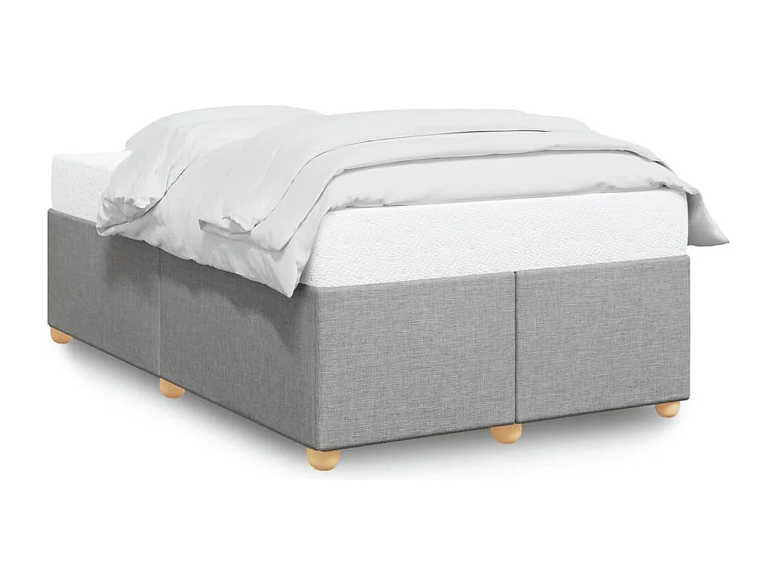 Bedframe zonder matras 120x200 cm stof lichtgrijs