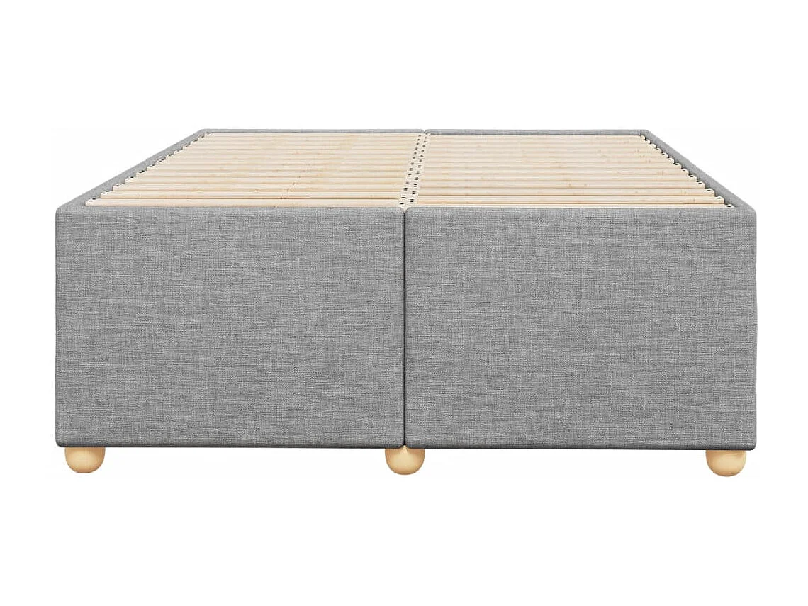 Bedframe zonder matras 120x200 cm stof lichtgrijs