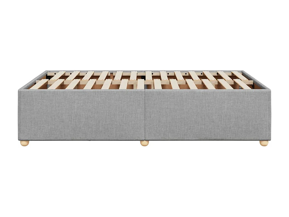 Bedframe zonder matras 120x200 cm stof lichtgrijs
