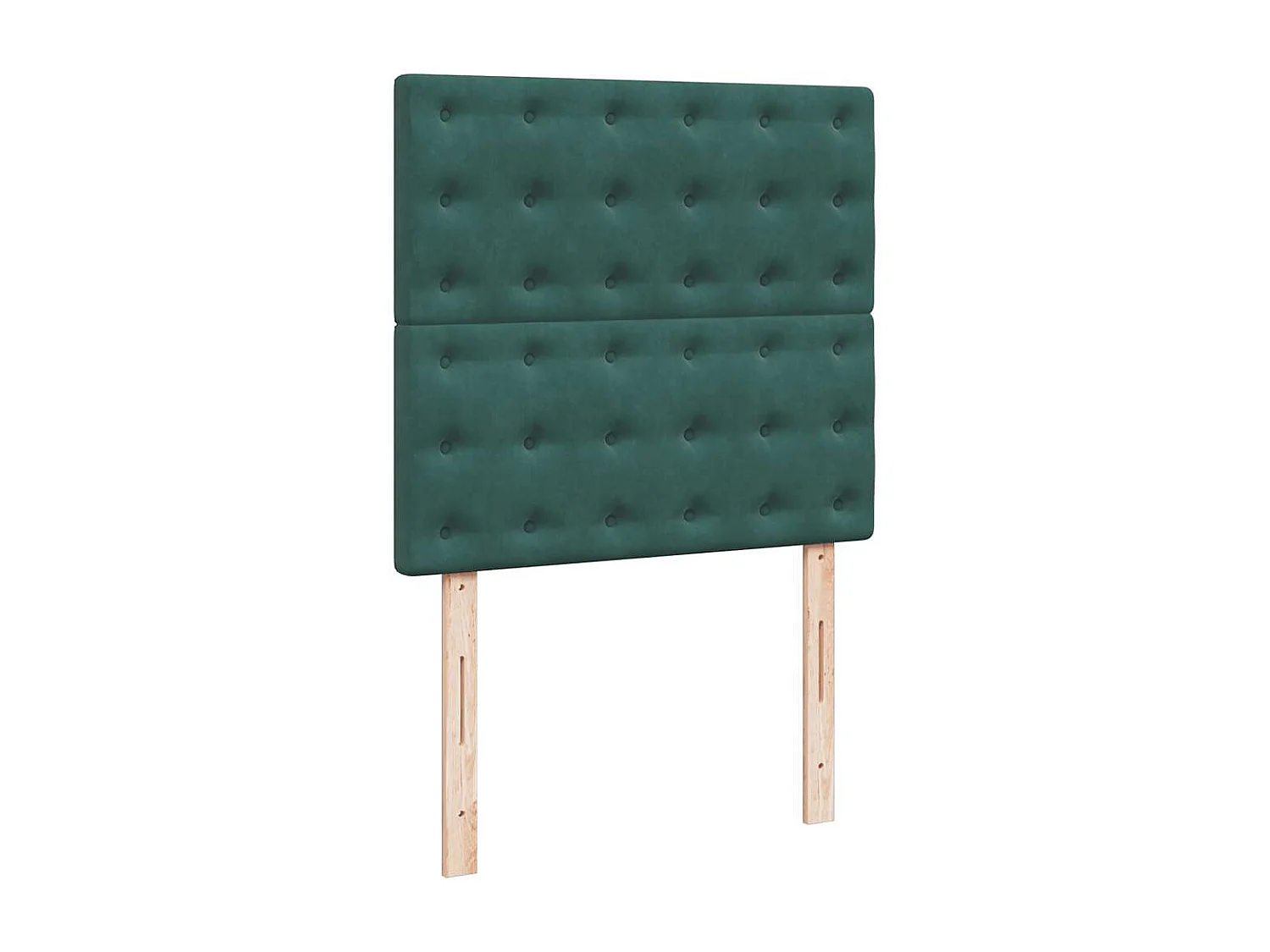 Cama box spring con colchón terciopelo verde oscuro 80x200 cm