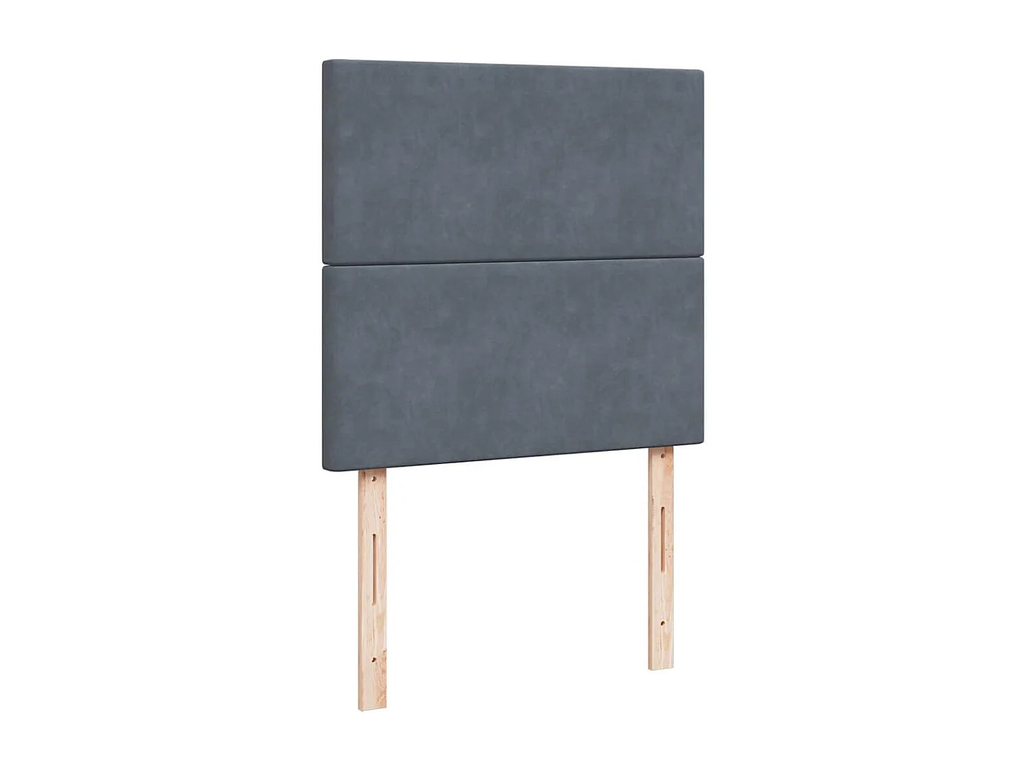 Giroletto a Molle con Materasso Grigio Scuro 90x200 cm Velluto