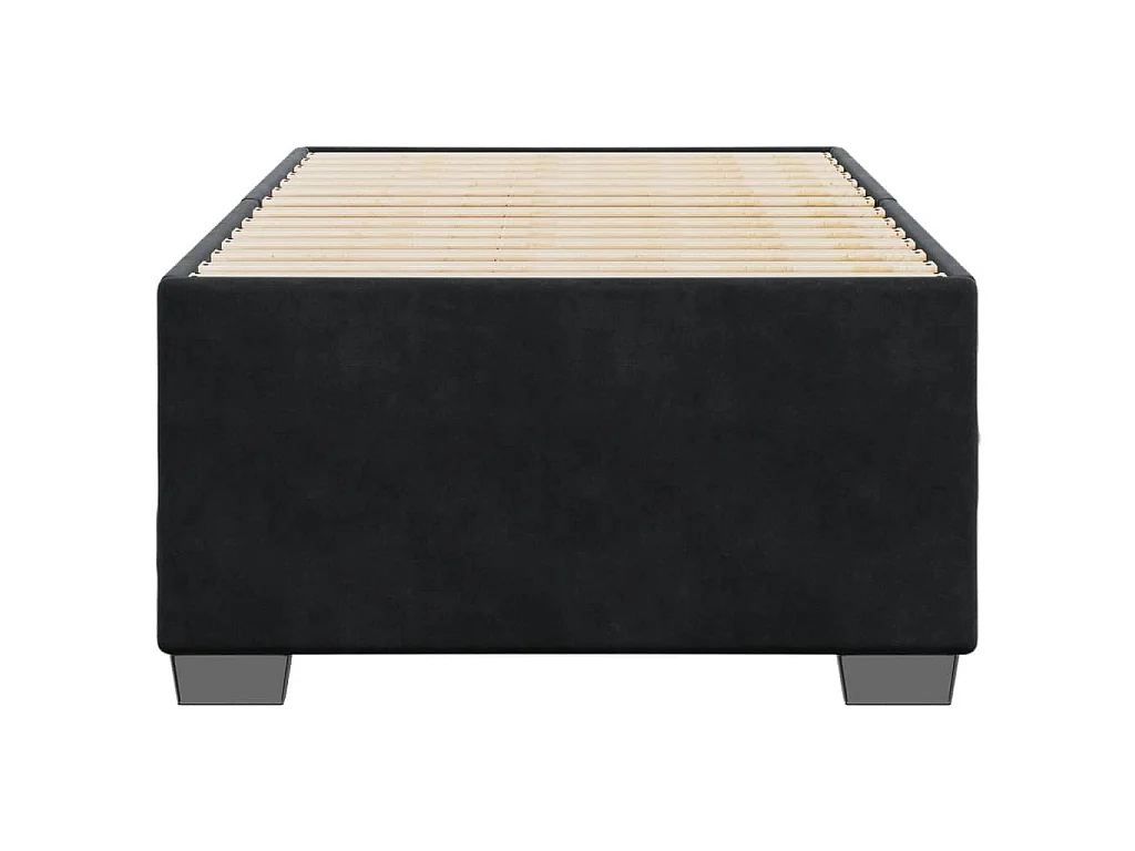 Giroletto Nero 90x200 cm in Velluto