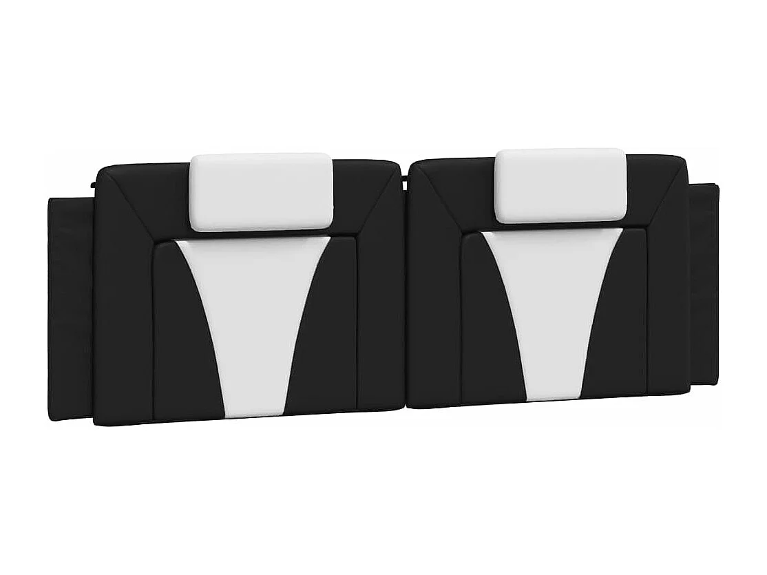 Giroletto Viana con LED senza Materasso Nero e Bianco 160x200 cm