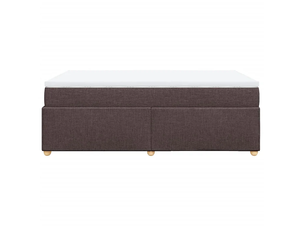 Sommier à lattes de lit avec matelas Marron foncé 120x200 cm