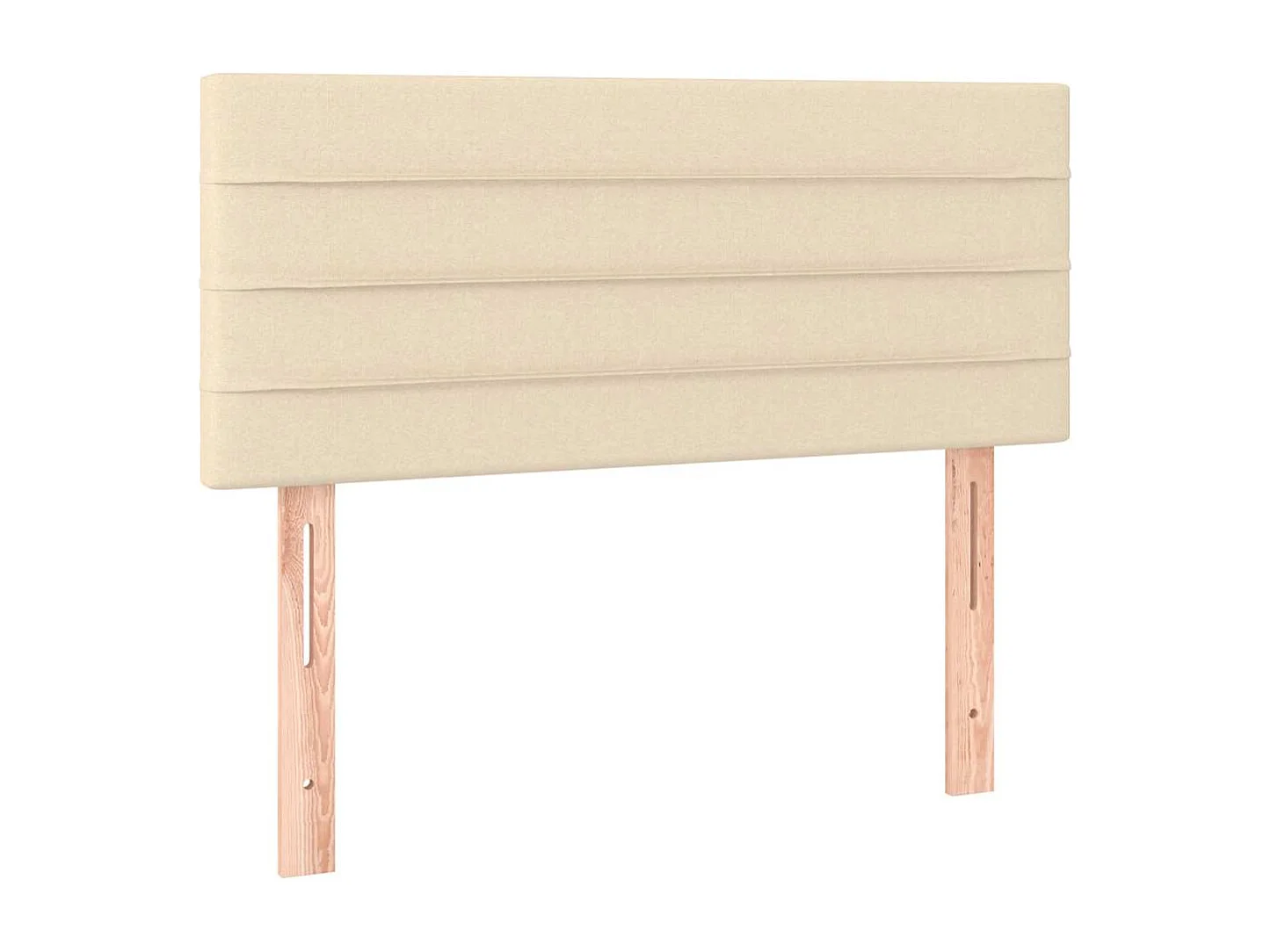 Boxspringbett mit Matratze & LED Creme 120x190 cm Stoff