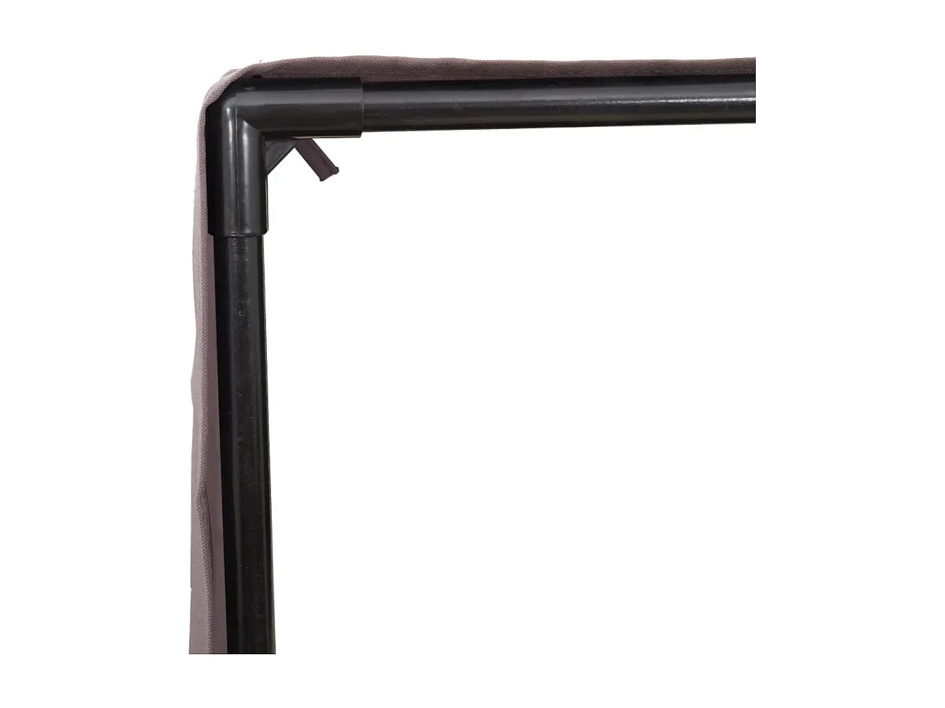 Lettino Prendisole con Tetto e Tende Beige in Polyrattan