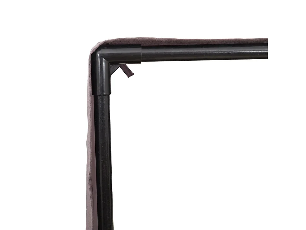 Chaise longue double avec toit et rideaux beige résine tressée