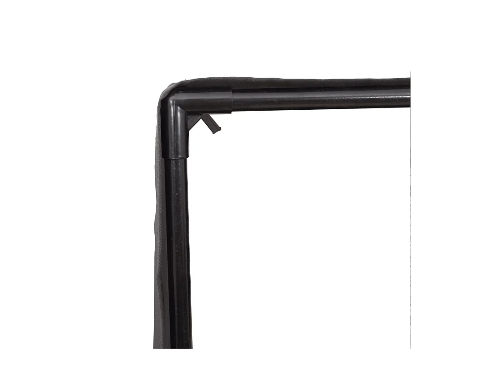 Chaise longue double avec toit et rideaux gris résine tressée