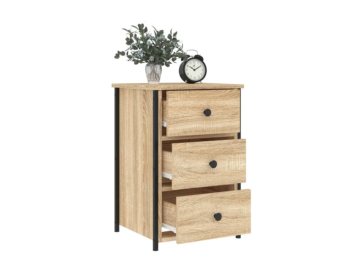 Table de chevet chêne sonoma 40x36x60 cm bois d'ingénierie