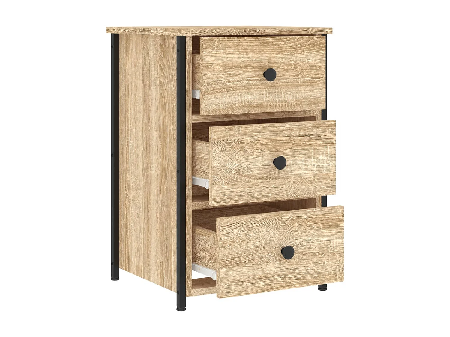 Table de chevet chêne sonoma 40x36x60 cm bois d'ingénierie