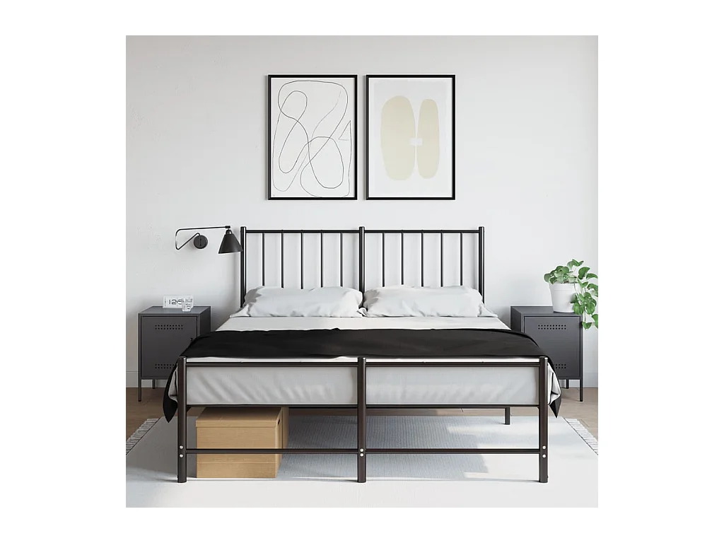 Tables de chevet 2 pcs anthracite 36x39x50,5 cm acier
