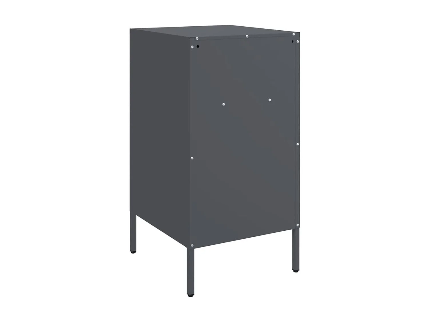 Mesas de cabeceira 2 pcs 36x39x68 cm aço antracite