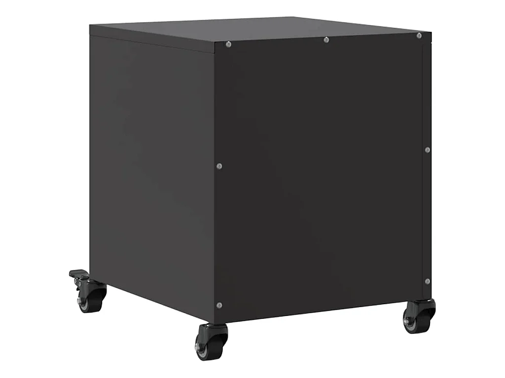Table de chevet noir 36x39x43,5 cm acier