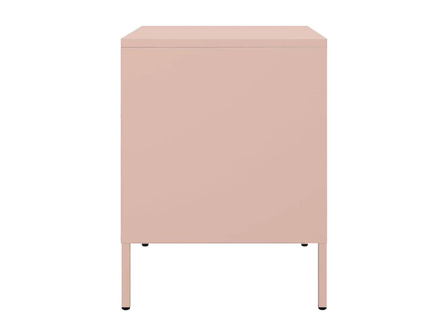 Tables de chevet 2 pcs rose 36x39x50,5 cm acier