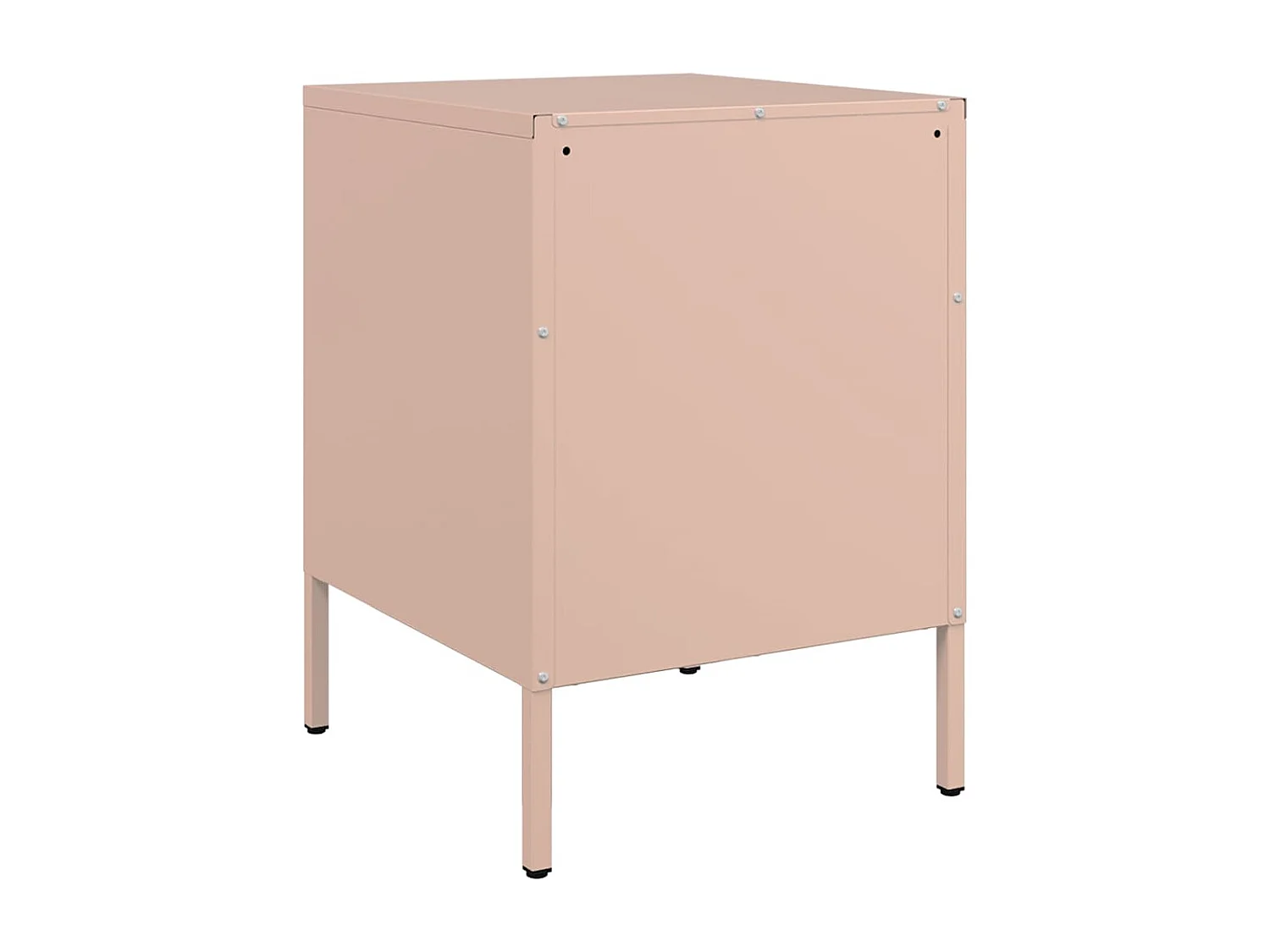 Tables de chevet 2 pcs rose 36x39x50,5 cm acier