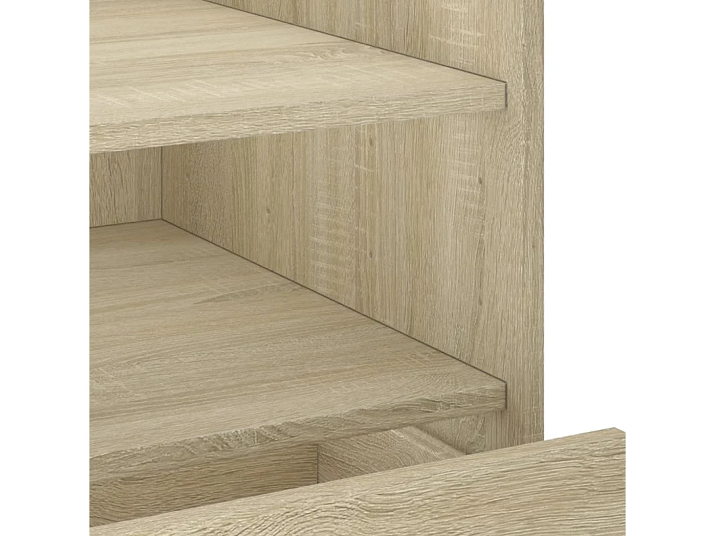 Table de chevet chêne sonoma 45x50x50 cm bois d’ingénierie