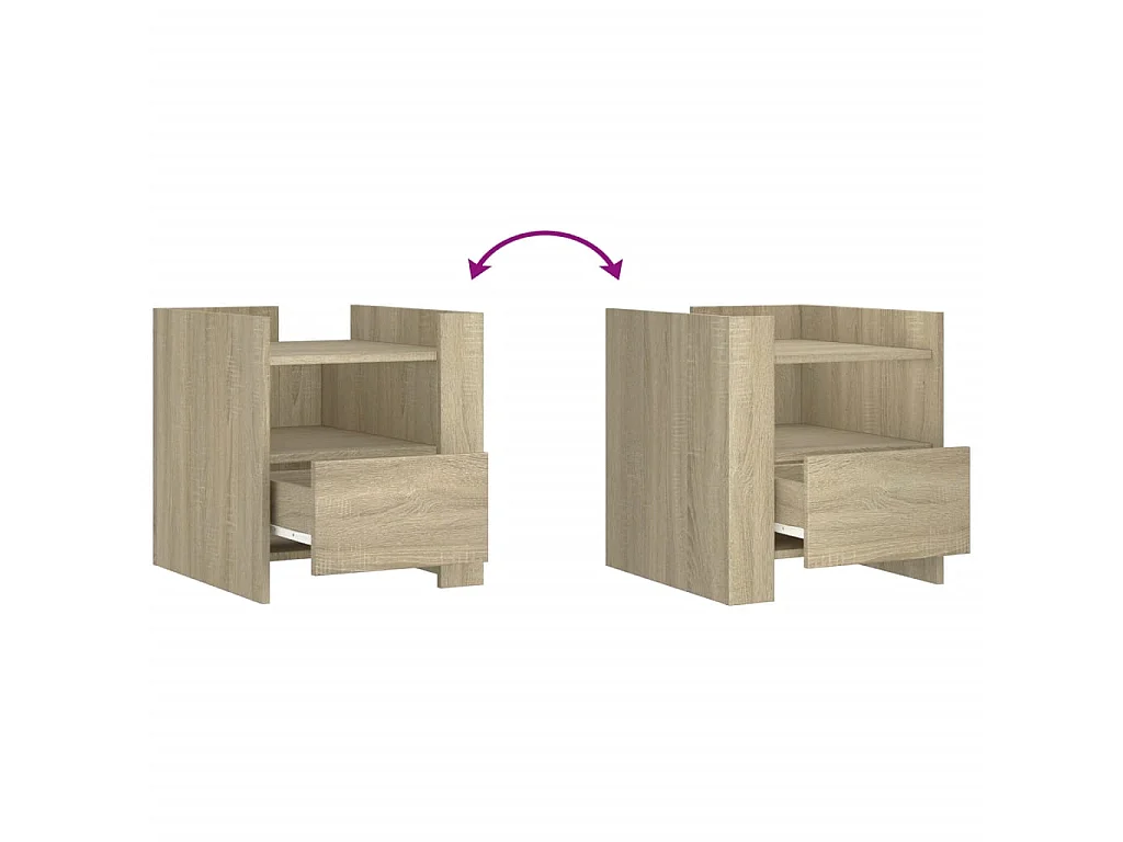 Nachttisch Sonoma-Eiche 45x50x50 cm Holzwerkstoff
