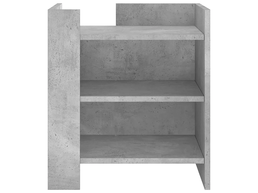 Nachtkastje 45x50x50 cm bewerkt hout betongrijs