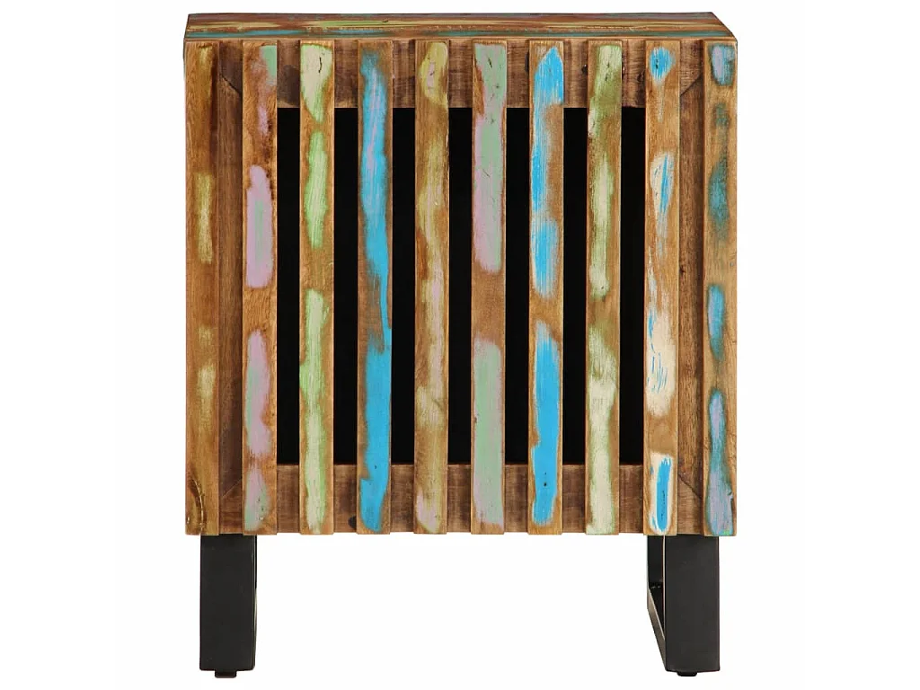 Nachtkastjes 2 st 40x34x46 cm massief gerecycled hout