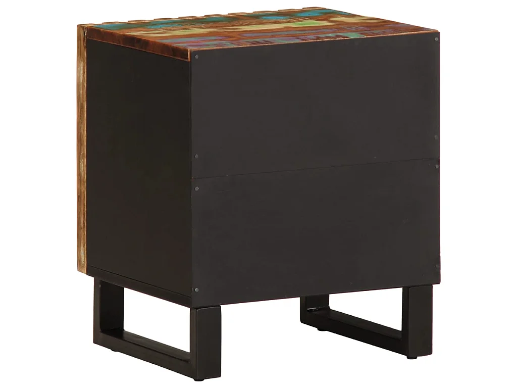Nachtkastjes 2 st 40x34x46 cm massief gerecycled hout