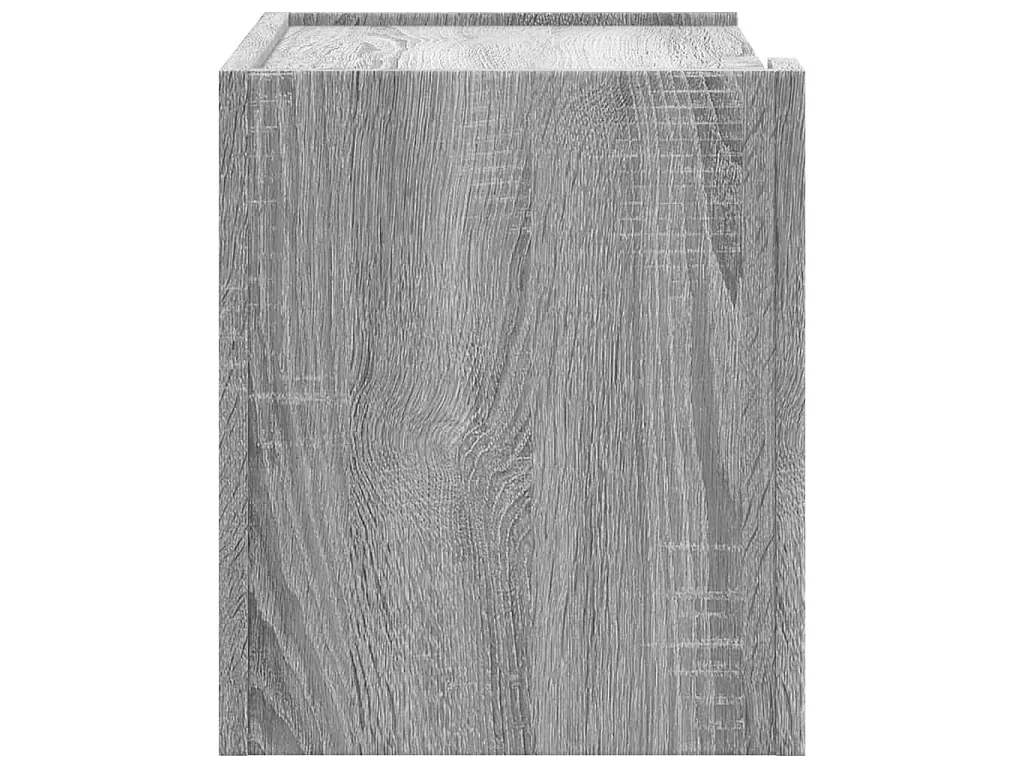 Wand-Nachttisch Grau Sonoma 45x30x35 cm
