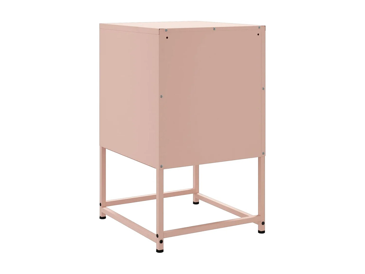 Tables de chevet 2 pcs rose 36x39x60,5 cm acier