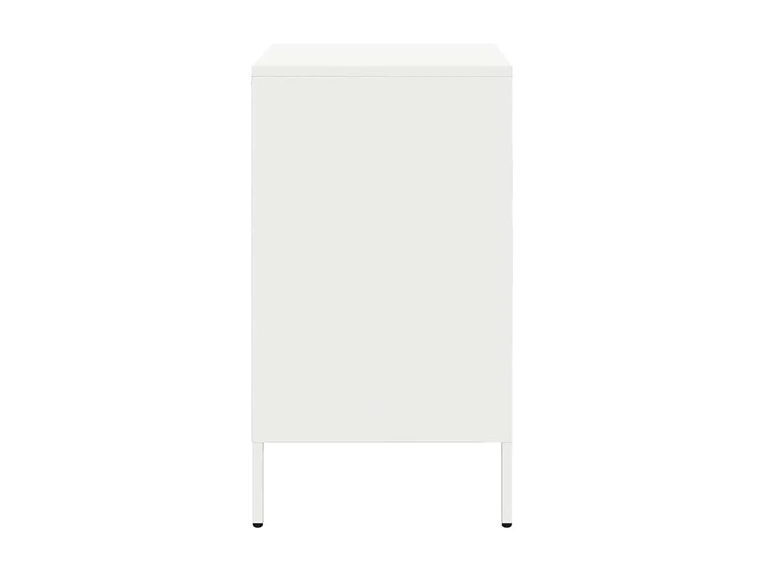 Nachtkastjes 2 st 36x39x68 cm staal wit