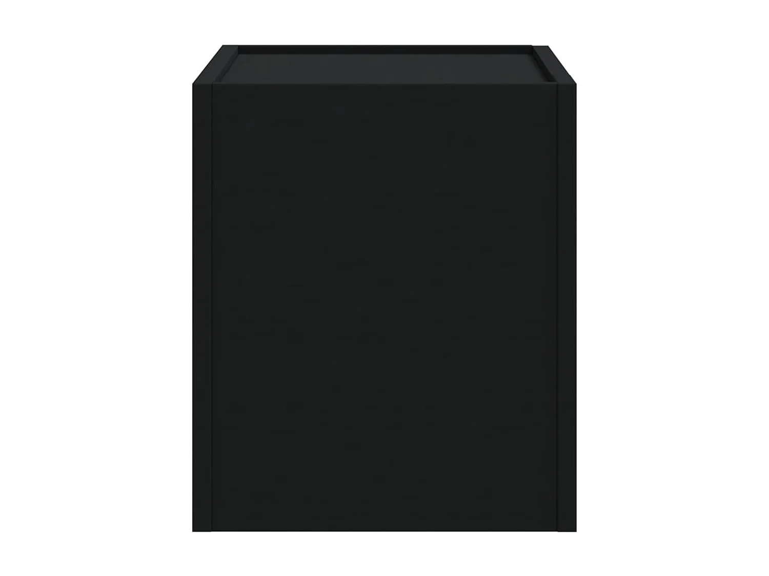 Mesita de noche de pared negra 45x30x35 cm