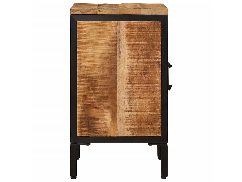 Mesa de cabeceira 40x30x52,5 cm madeira mangueira áspera maciça