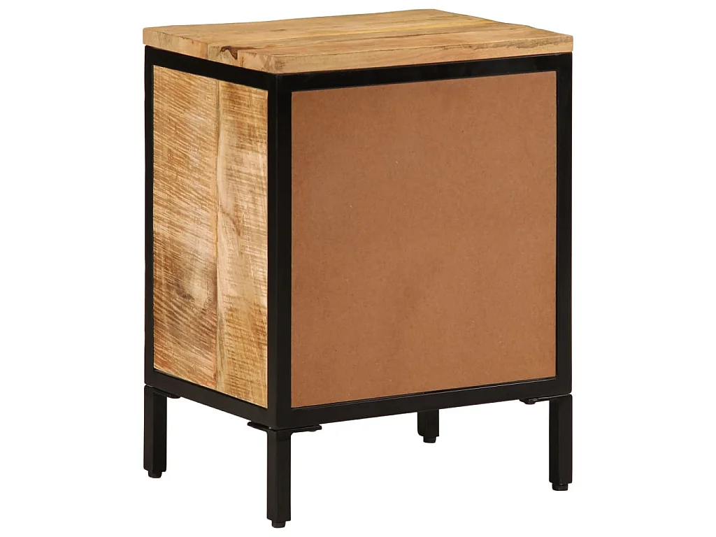 Mesa de cabeceira 40x30x52,5 cm madeira mangueira áspera maciça
