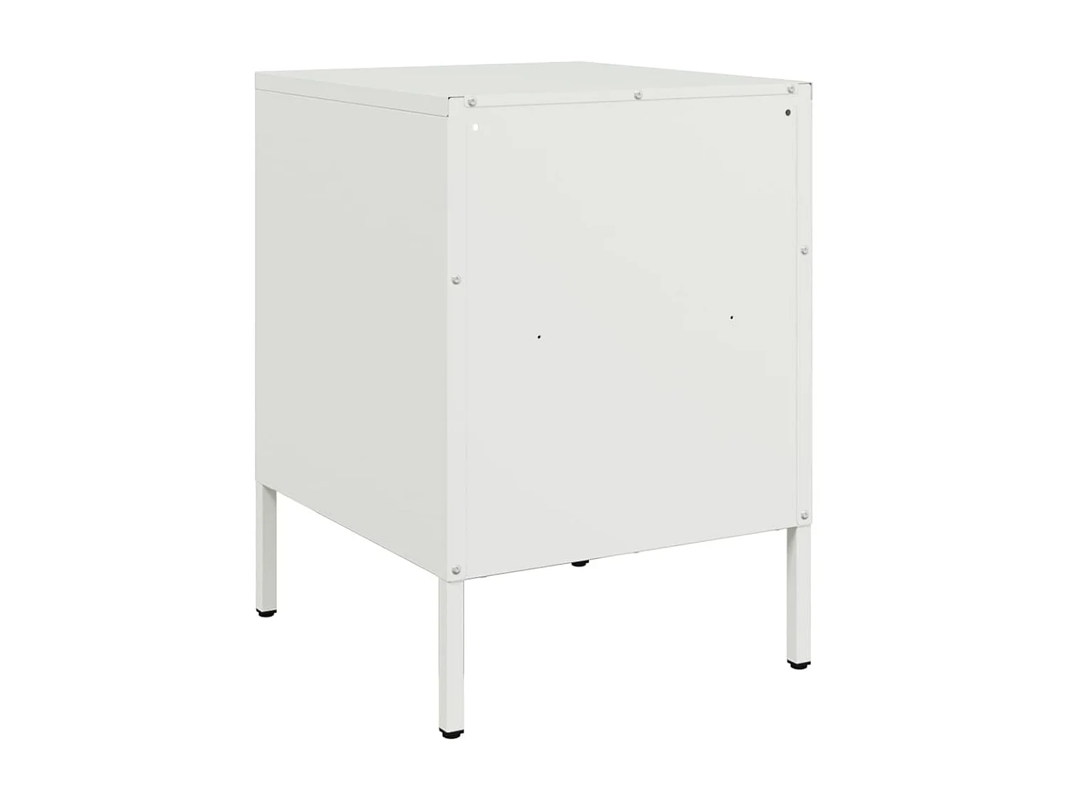 Nachtkastjes 2 st 36x39x50,5 cm staal wit