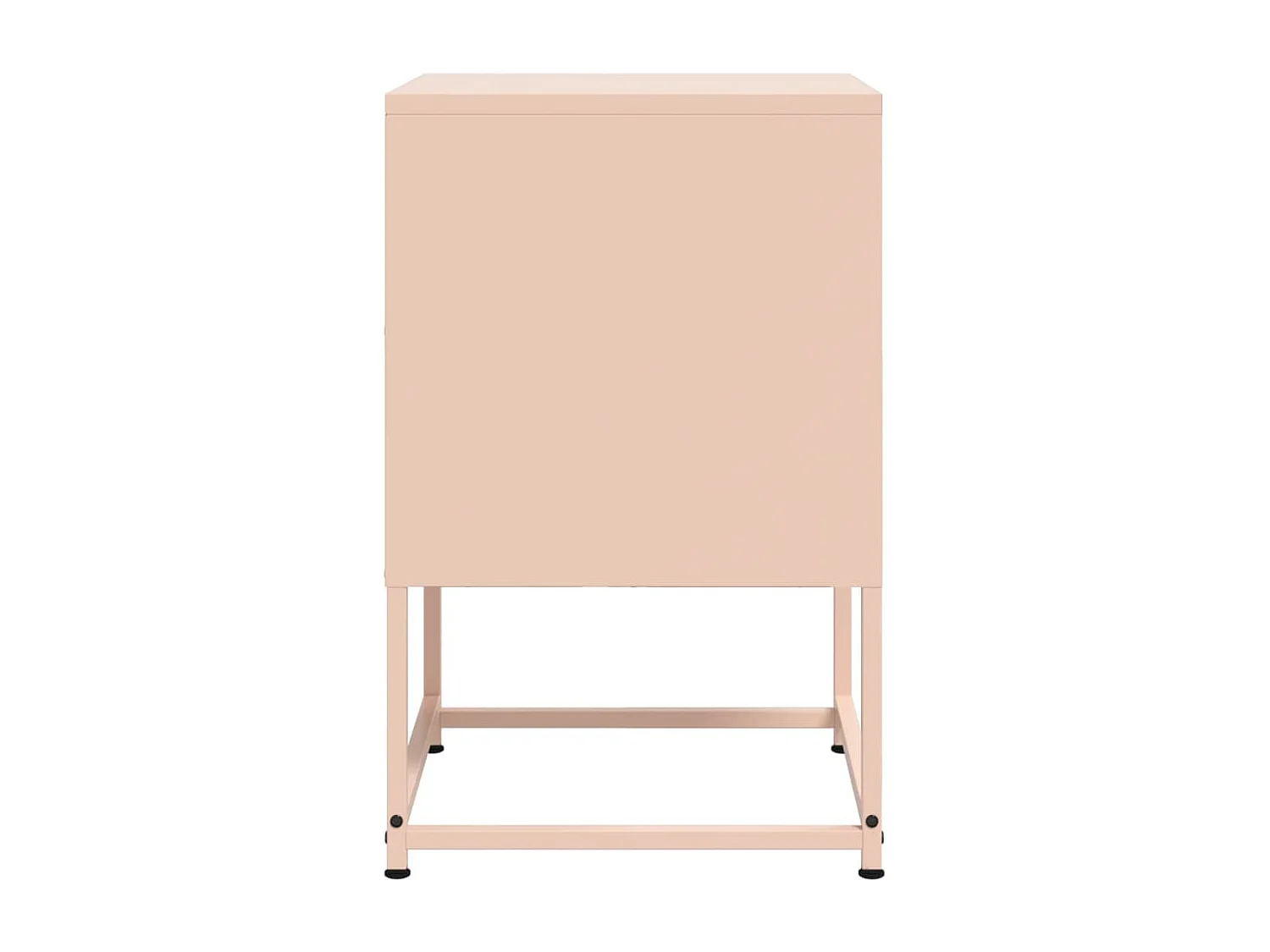 Nachttische 2 Stk. Rosa 36x39x60,5 cm Stahl