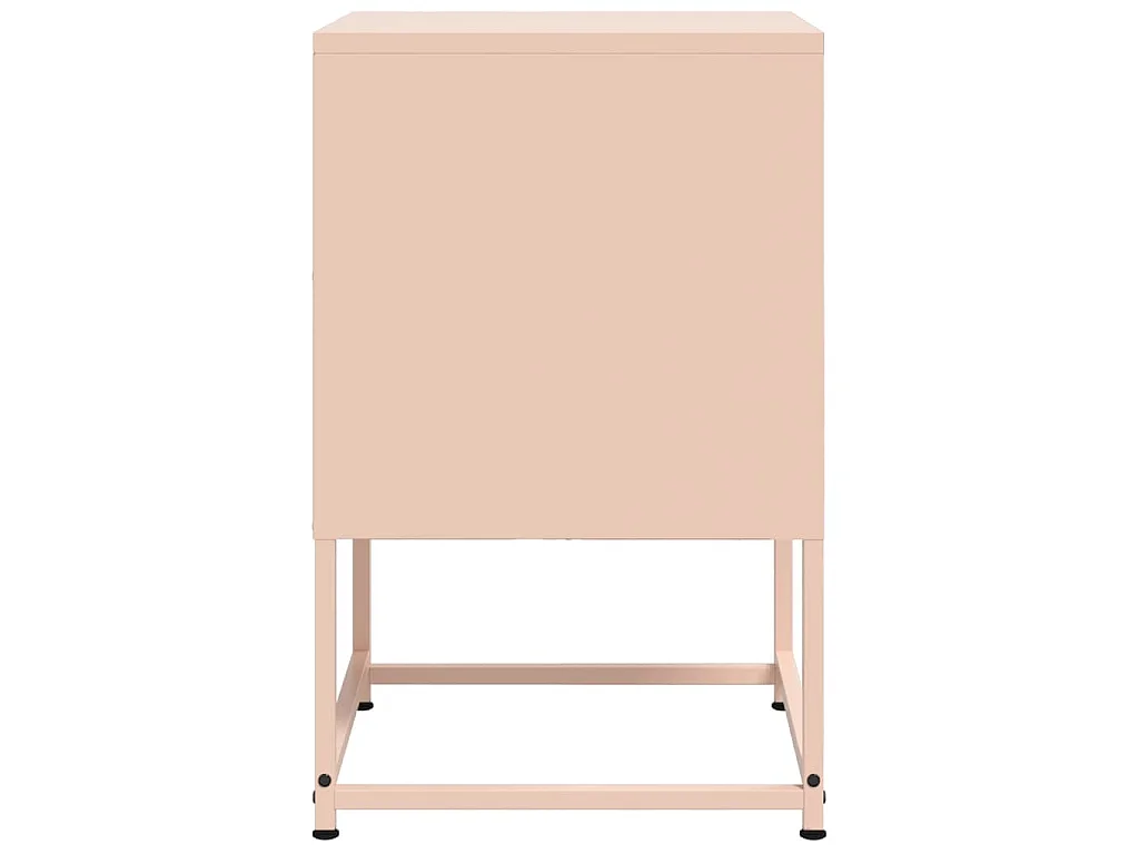 Comodini 2 pz Rosa 36x39x60,5 cm in Acciaio