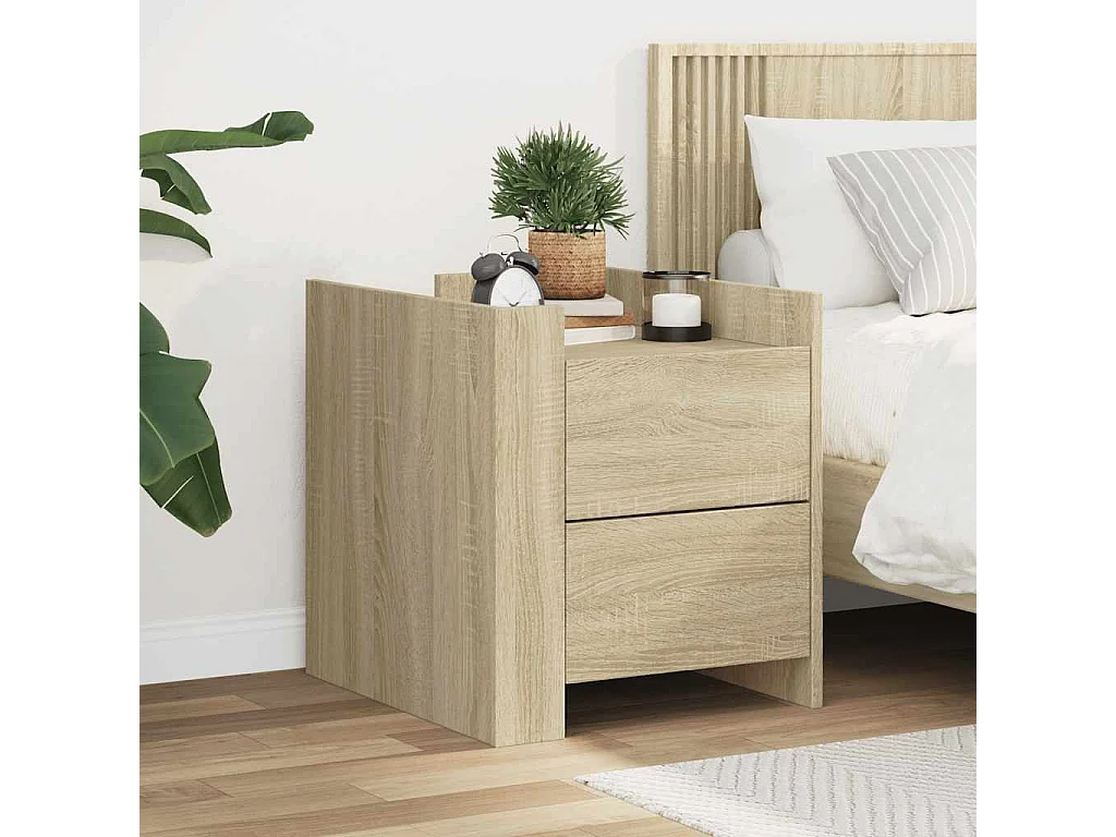 Nachttisch Sonoma-Eiche 45x50x50 cm Holzwerkstoff