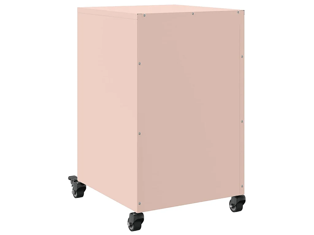 Mesa de cabeceira 36x39x59 cm aço rosa
