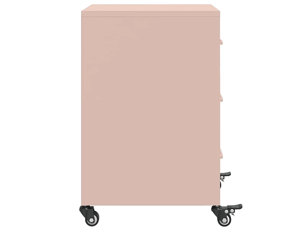Mesa de cabeceira 36x39x59 cm aço rosa