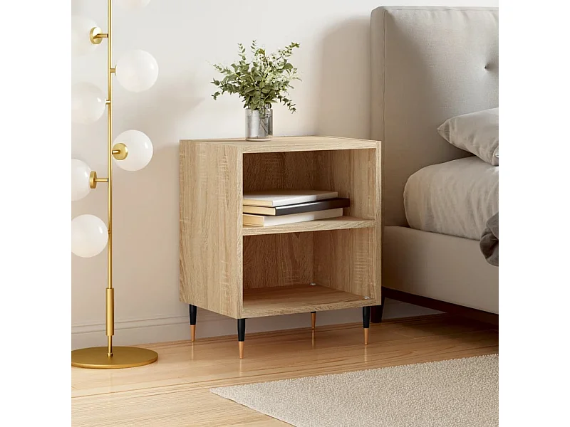 Mesa de cabeceira 40x30x50 cm deriv. madeira carvalho sonoma