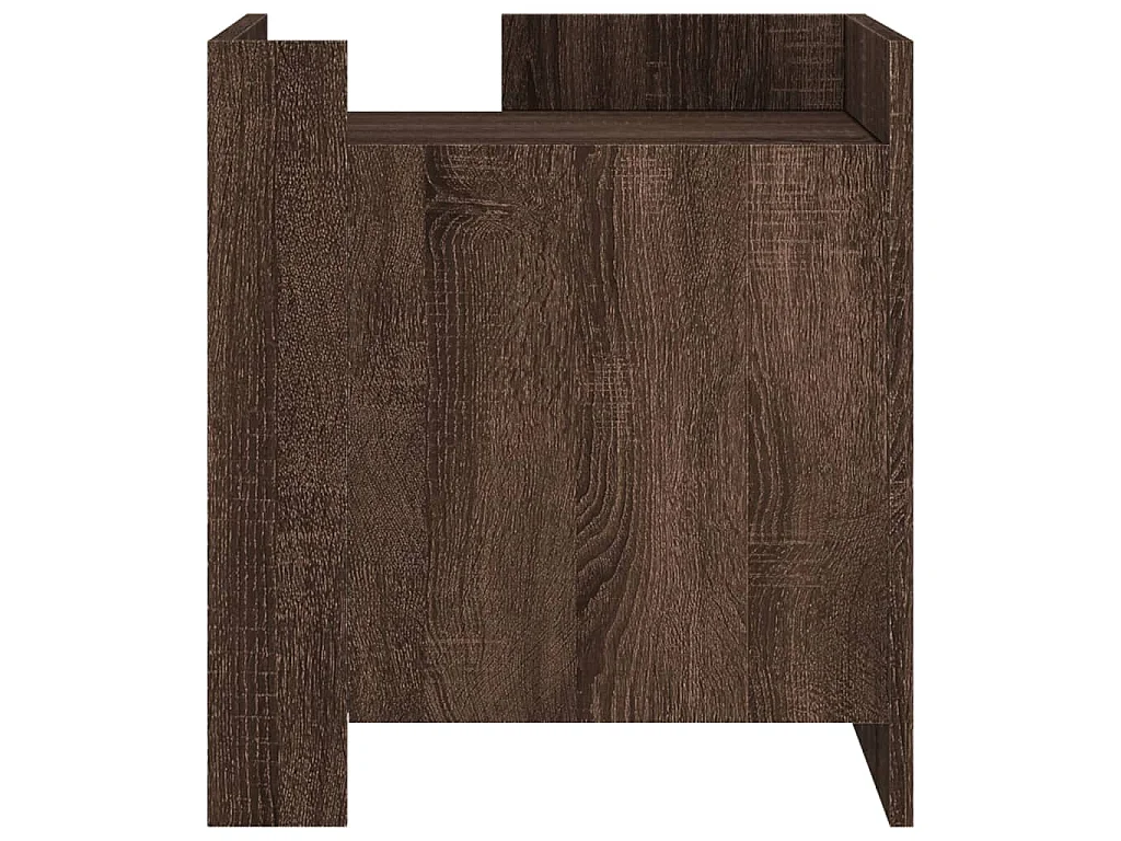 Nachttisch Braun Eichen-Optik 45x50x50 cm Holzwerkstoff