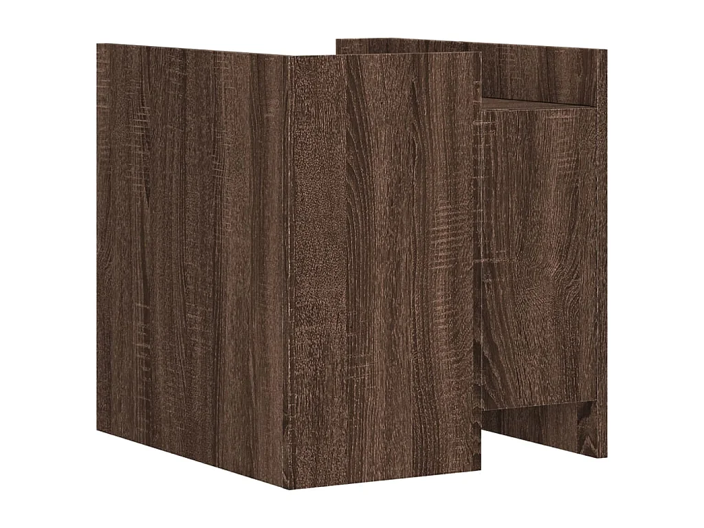 Nachttisch Braun Eichen-Optik 45x50x50 cm Holzwerkstoff