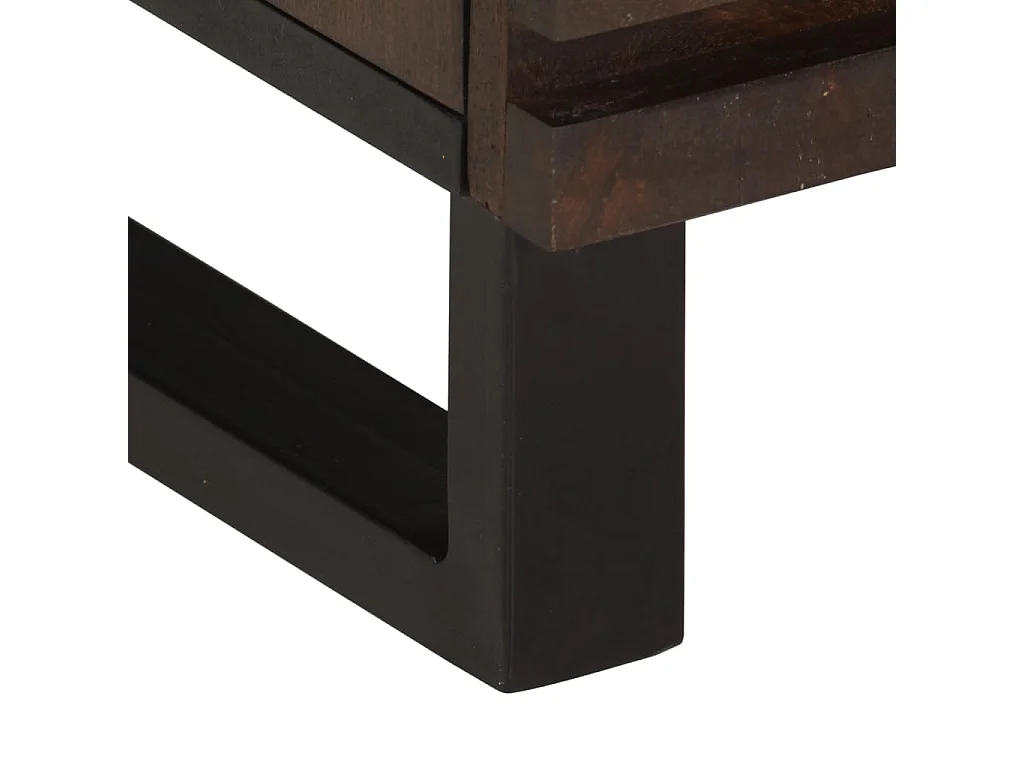 Mesa de cabeceira 40x34x46 cm madeira de mangueira maciça