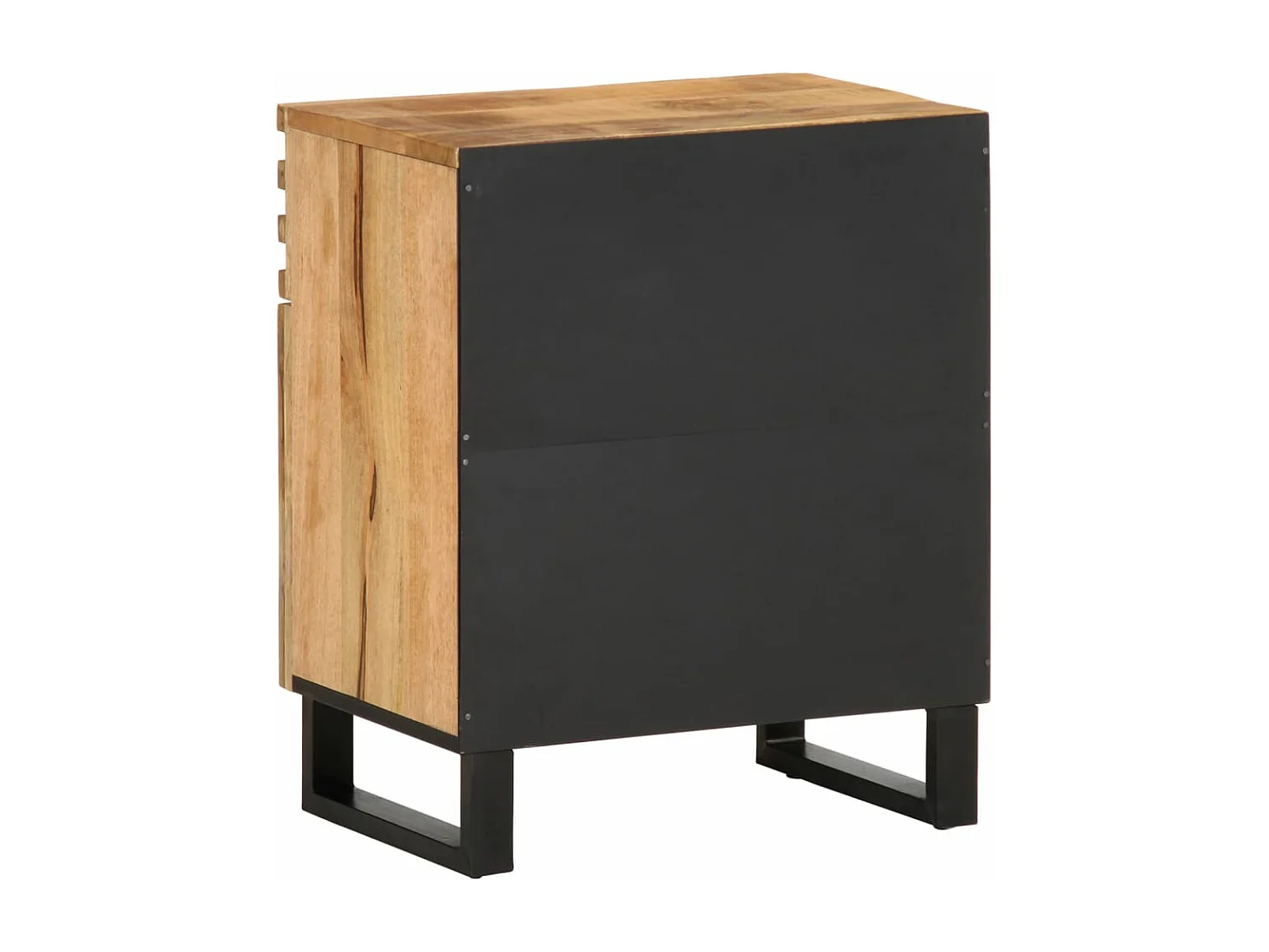 Comodino 50x34x60 cm in Legno Massello di Acacia