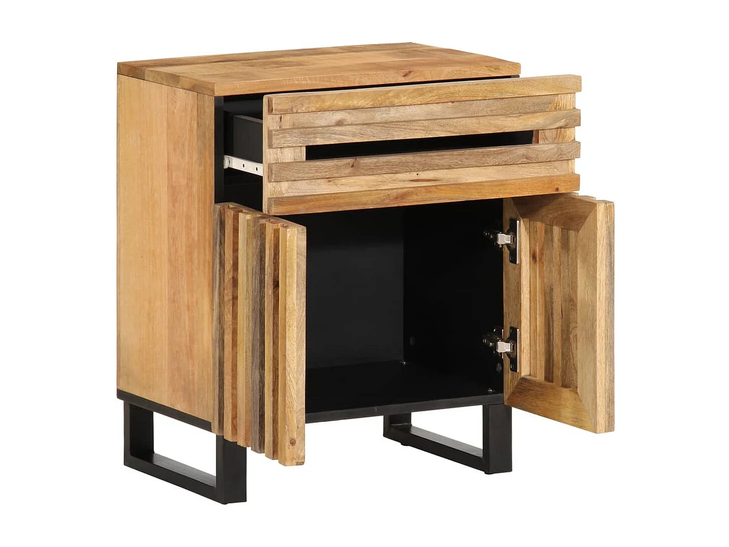 Table de chevet 50x34x60 cm bois d'acacia solide