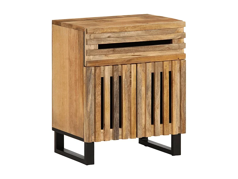 Table de chevet 50x34x60 cm bois d'acacia solide