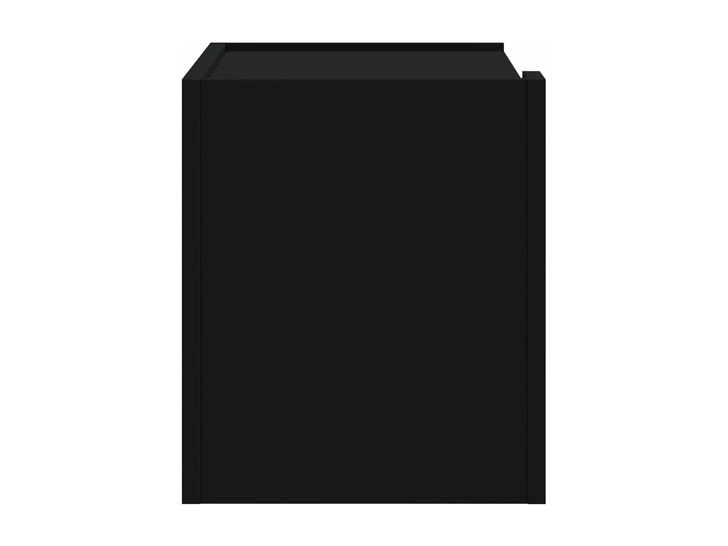 Table de chevet murale noir 45x30x35 cm