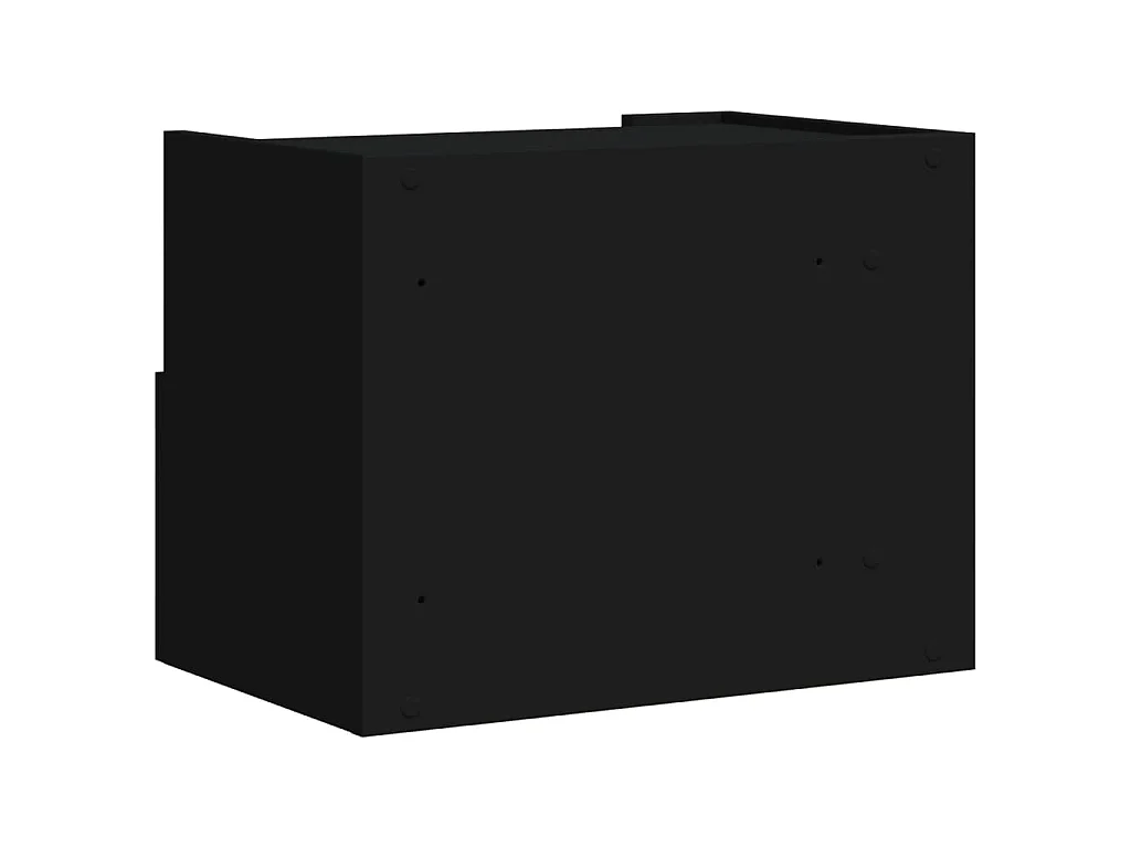 Nachtkastje wandgemonteerd 45x30x35 cm zwart