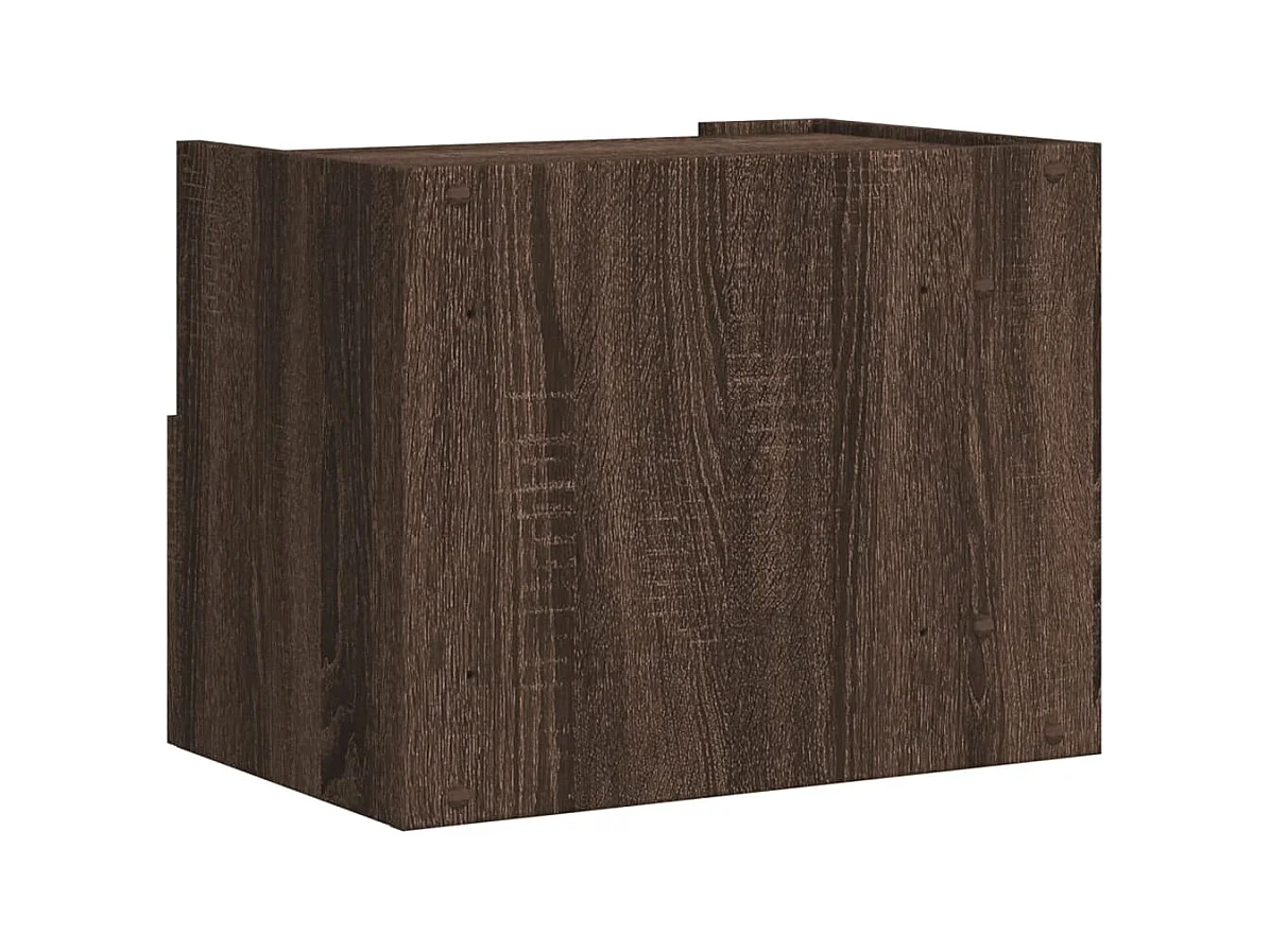 Nachtkastjes 2 st wandgemonteerd 45x30x35 cm bruin eikenkleurig