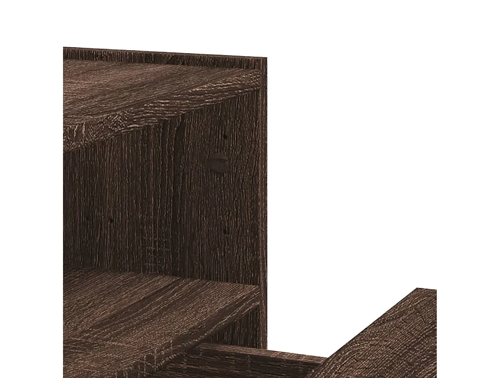 Tables de chevet murales 2 pcs chêne marron 45x30x35 cm